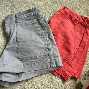 Universal Thread Two-Pack High-Rise Shorts Skorts in Gray and Coral